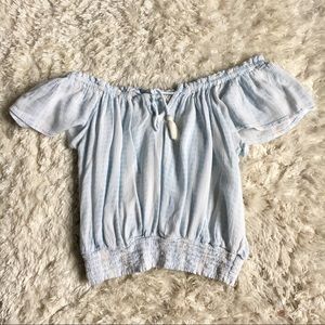 LA hearts/Pacsun strapless crop top